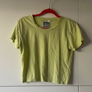 Cropped lime green Jungmaven tee